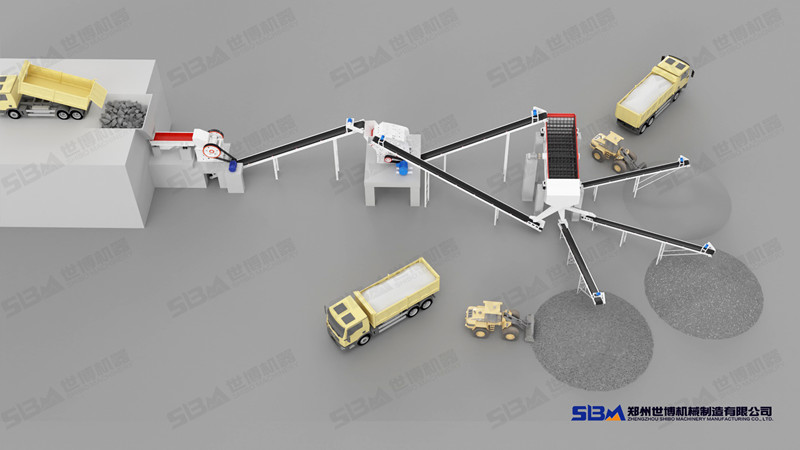固定式建筑石子破碎機(jī)整套設(shè)備