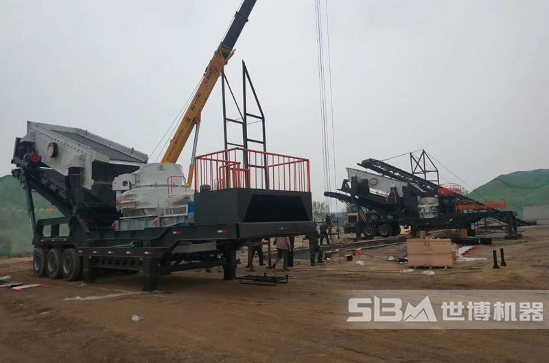 石子和機制砂加工設備現(xiàn)場