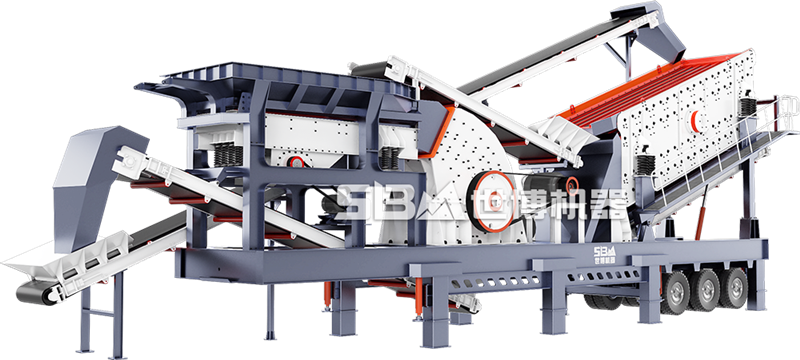 移動(dòng)重錘式破碎機(jī)，適合脆性物料的移動(dòng)破碎篩分設(shè)備