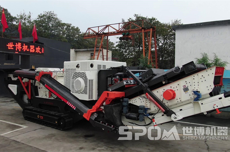 履帶式移動破碎機，環(huán)保建筑垃圾粉碎設(shè)備