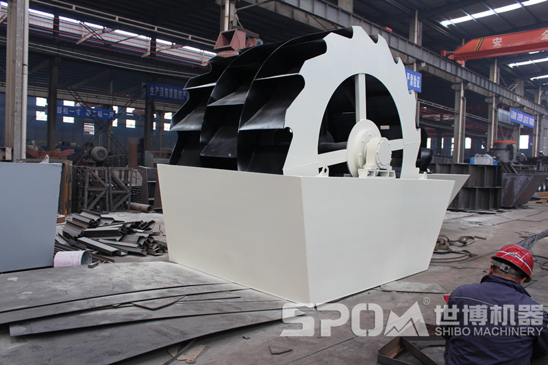 世博廠家三排輪水洗機(jī)制砂設(shè)備