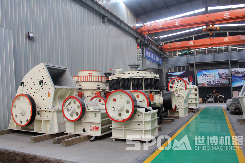 顎破、錘破各種破碎機(jī)生產(chǎn)車間圖