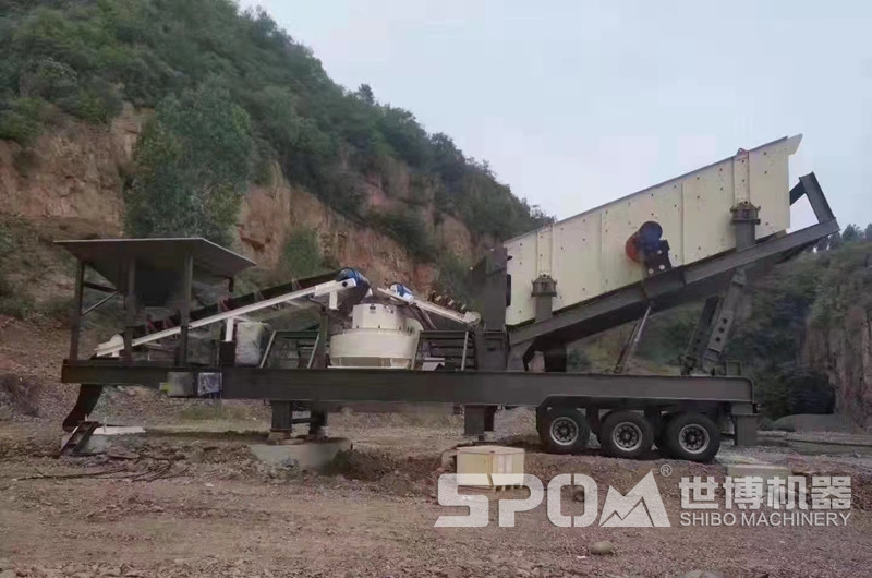 客戶移動式制砂機安裝現(xiàn)場