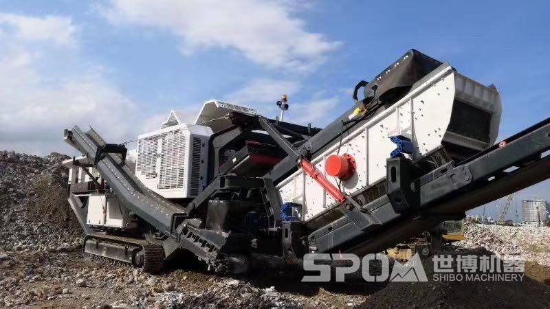 履帶移動(dòng)式碎石機(jī)，造價(jià)高價(jià)格高