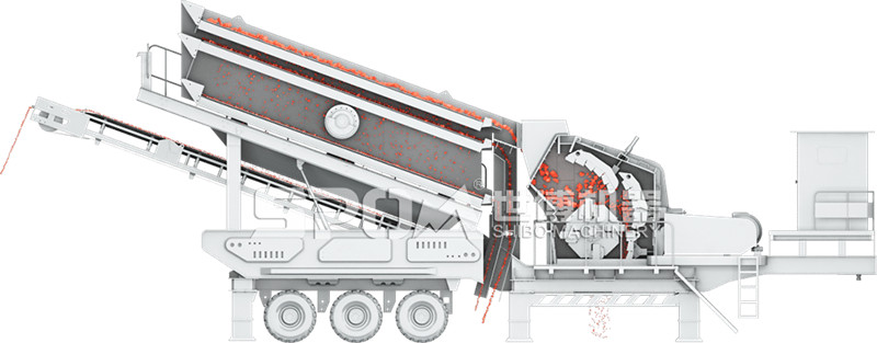 車載破碎機振動篩結(jié)構(gòu)圖